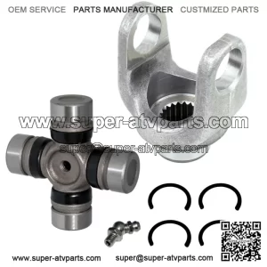 Front Drive Shaft Yoke W/U-Joint for Yamaha Rhino 700 YXR700F Fi 2008-2013(For: Yamaha Rhino 700)