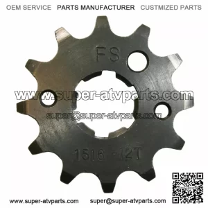 12 Tooth Front Steel Sprocket for Yamaha Warrior 350, Banshee 350 & Raptor 350