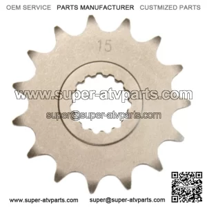 15 Tooth Front Steel Sprocket 15T for Yamaha Raptor 700, YFZ450R & YFZ450X