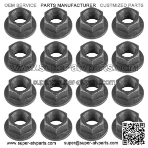 16x Front Wheel Hub Nut for Yamaha Raptor 700 700R YFM700R 2006 2007 2008-2013  (For: Yamaha Raptor 700)