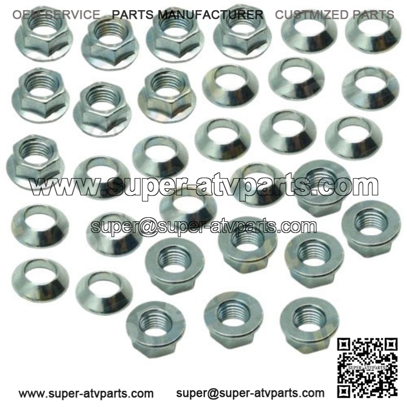 16 Specbolt TRX450 Fourtrax ATV Lug Nut Kit Honda TRX450R M10-1.25 Flange Nuts