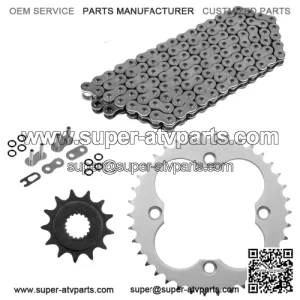 O-Ring Drive Chain & Sprockets Kit for Honda TRX450R TRX450ER 2006-2014 (For: Honda)