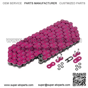 Pink O-Ring Drive Chain for Honda TRX450R 2004 2005 2006 2007 2008 (For: Honda)