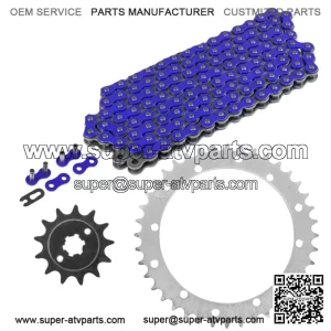 Blue Drive Chain And Sprockets Kit for Yamaha Blaster 200 YFS200 1988-2006 (For: Yamaha YFS200)