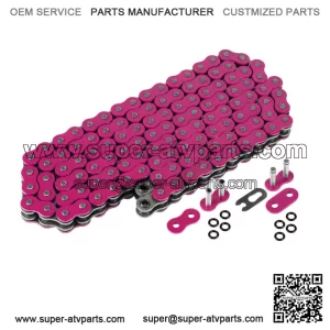 Pink O-Ring Drive Chain for Yamaha Blaster 200 YFS200 1997-2006 (For: Yamaha YFS200)