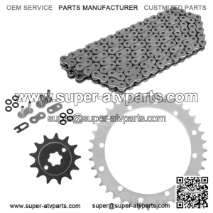 O-Ring Drive Chain & Sprockets Kit for Yamaha Blaster 200 YFS200 1988-2006 (For: Yamaha YFS200)