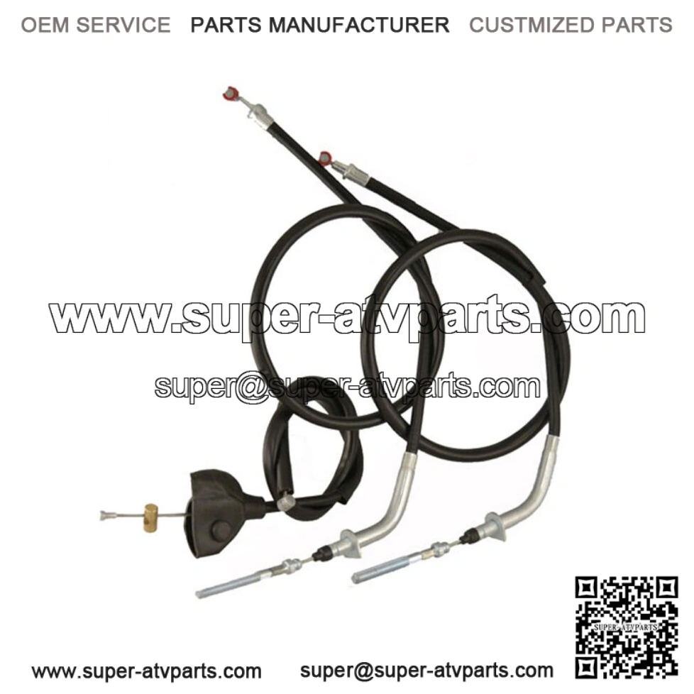1990 Yamaha 200 Blaster YFS200 Upper and Lower Front Brake Cables (For: Yamaha)