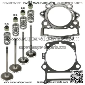 Cylinder Intake Exhaust Valve Kit for Yamaha Rhino 700 YXR700F Fi 2008-2013(For: Yamaha Rhino 700)