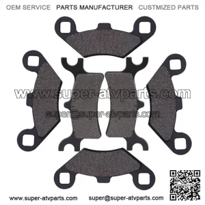 Front Rear Brake Pads for Polaris Sportsman 500 HO 4X4 2003-2009 ATV (For: Polaris)