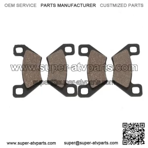Rear Organic Brake Pads 2006 Polaris Hawkeye 4x4 Set Full Kit  Complete ry (For: Polaris)