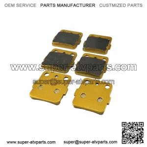 Yamaha Raptor 660 R/350 Ceramic Brake Pad Set Front & Rear 2001-2013 (For: Yamaha)