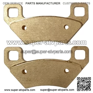 Solid Brass Brake Pads BP-DBK for Honda TRX Front Disc Brake Conversion (For: Honda)