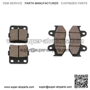 Front + Rear Organic Brake Pads 1985 Honda ATC350X Set Full Kit  Complete yr (For: Honda)