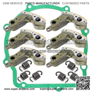 Wet Clutch Shoes & Gasket for Yamaha Rhino 700 Fi YXR700 2008-2013(For: Yamaha Rhino 700)