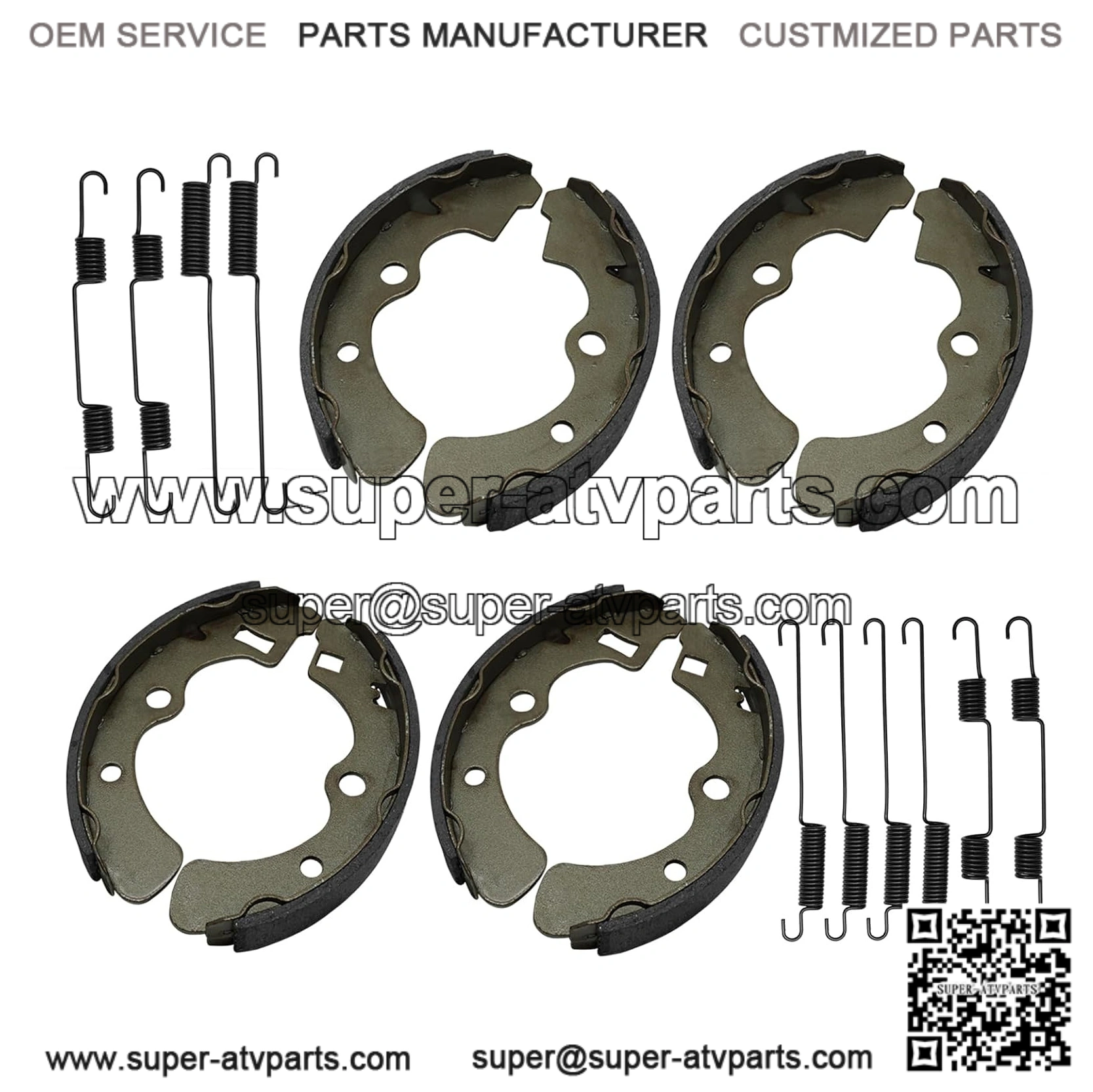 Wheel Cylinder Brake Shoe Front Rear All for Kawasaki Mule 2520 2510 2500 2030 2020 2010 1000 Diesel KAF450 KAF540 KAF620 KAF950 1988-2000 43092-1053 43092-1054 41048-1078 41048-1079 - Image 4