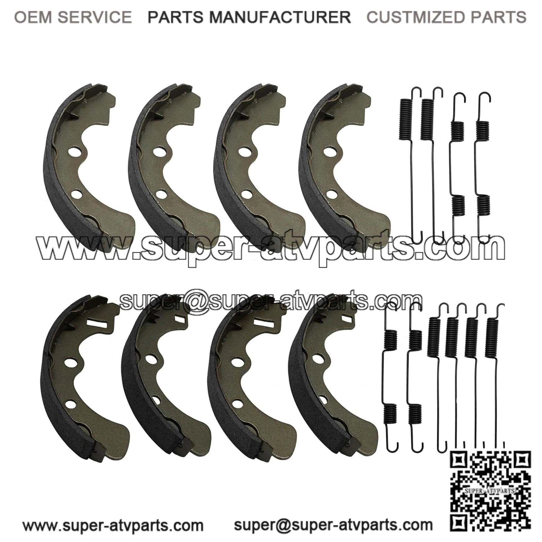 Wheel Cylinder Brake Shoe Front Rear All for Kawasaki Mule 2520 2510 2500 2030 2020 2010 1000 Diesel KAF450 KAF540 KAF620 KAF950 1988-2000 43092-1053 43092-1054 41048-1078 41048-1079 - Image 5