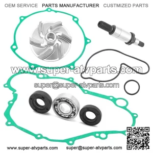 Water Pump Rebuild Kit for Yamaha YFZ450 2004-2013 Impeller Bearing Shaft Gasket