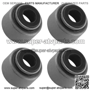 4x Valve Stem Seal For Yamaha Grizzly 700 2007-2012 2019-2021 (For: Yamaha Raptor 700)