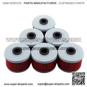 6x Oil Filter For Honda Rancher 350 420 TRX300 TRX400EX Foreman 500 Fourtrax 300 (For: More than one vehicle)