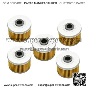 5x Oil Filter For Honda Rancher 350 420 TRX300EX TRX400 Foreman 500 Fourtrax 300 (For: Honda TRX700XX)