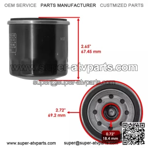 3 Pack Oil Filter for Kawasaki KVF750 Brute Force 4X4I 749 750 2005-2014
