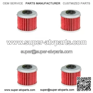 Honda TRX450R TRX450ER HiFlo Oil Filter HF116 TRX 450R 450ER - Pack of 4