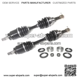 Set of Front Axles & Wheel Bearing Kits for Honda Foreman 450 1998-2004