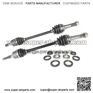 Set of Front Axles & Wheel Bearing Kits for Yamaha Rhino 450 / 660 04-09