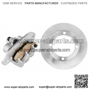 Rear Brake Caliper And Disc Rotor W/Pad For Yamaha Rhino 700 YXR700 4X4 2008-13(For: Yamaha Rhino 700)