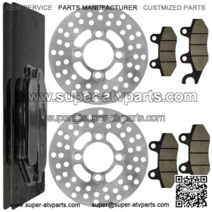 2 Front Brake Disc Rotor Pad for Yamaha Raptor 700 YFM700R YFM700 R 2006-2012 (For: Yamaha Raptor 700)