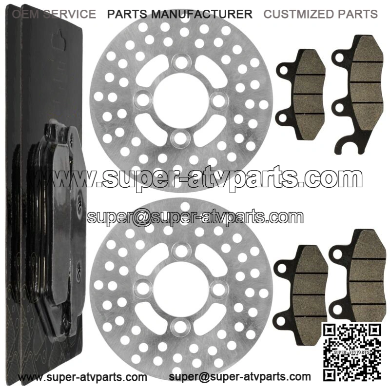 2 Front Brake Disc Rotor Pad for Yamaha Raptor 700 YFM700R YFM700 R 2006-2012 (For: Yamaha Raptor 700)