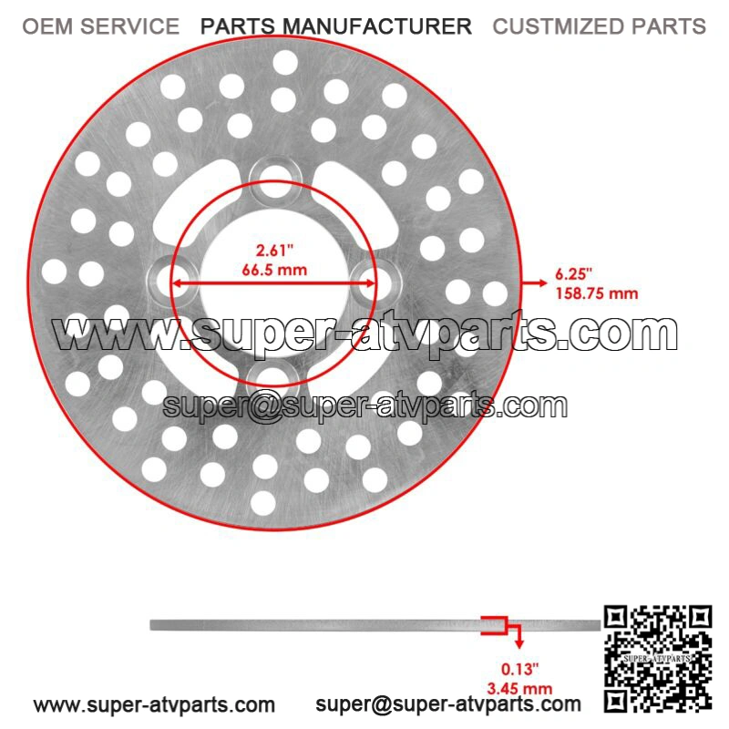 2 Front Brake Disc Rotor Pad for Yamaha Raptor 700 YFM700R YFM700 R 2006-2012 (For: Yamaha Raptor 700) - Image 2