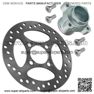 Rear Brake Rotor Disc & Hub For Yamaha Raptor 700 700R YFM700 YFM700R 2006-2013 (For: Yamaha Raptor 700)