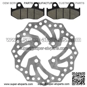 Rear Brake Disc Rotor w/ Pads fits Yamaha YFZ450R / YFZ450RSE Special 2009-2021