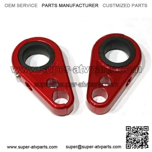Billet Red Front A-Arm Brake Line Clamps Yamaha Banshee 350 Blaster 200