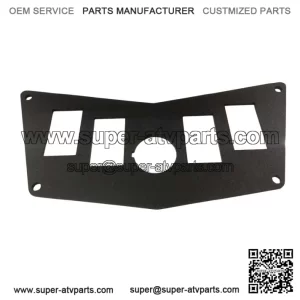 POLARIS RZR 800 900 570 DASH SWITCH PLATE ROUND PANEL METAL 5 SWITCHES ROCKER