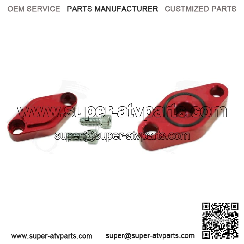 TRX 450R 450ER 400EX Parking Brake Blockoff Plate Block off Plate Red