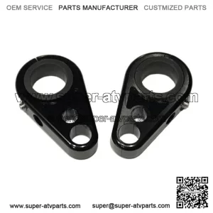 Billet Black Front A-Arm Brake Line Clamps Yamaha YFZ450 YFZ450R YFZ450X YFZ 450