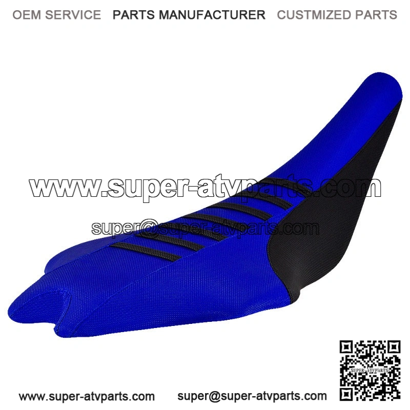 2009 - 2020 Yamaha YFZ 450R Seat Cover BLACK / BLUE / BLACK RIBBED QUAD #201