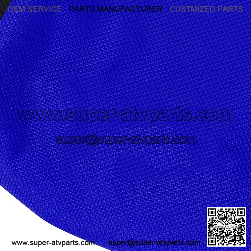 2009 - 2020 Yamaha YFZ 450R Seat Cover BLACK / BLUE / BLACK RIBBED QUAD #201 - Image 4