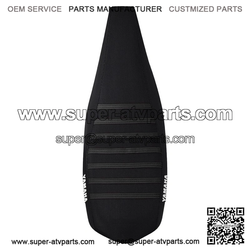 Yamaha YFZ 450 Gripper Seat Cover 2004-2013 all BLACK / BLACK ribs LOGO #200 - Image 3