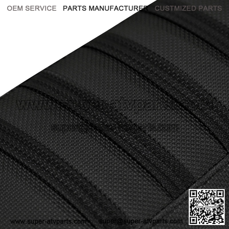Yamaha YFZ 450 Gripper Seat Cover 2004-2013 all BLACK / BLACK ribs LOGO #200 - Image 4