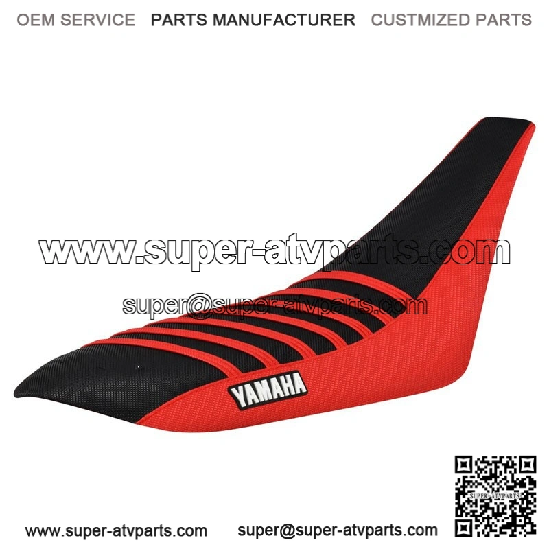 Yamaha YFZ 450 Gripper Seat Cover 2004-2013 RED/BLACK/RED ribs LOGO #200