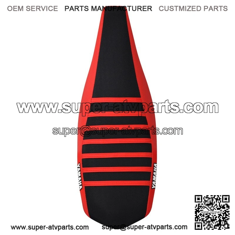 Yamaha YFZ 450 Gripper Seat Cover 2004-2013 RED/BLACK/RED ribs LOGO #200 - Image 3