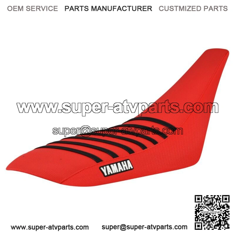 Yamaha YFZ 450 Gripper Seat Cover 2004 - 2013 all RED/BLACK ribs LOGO #200
