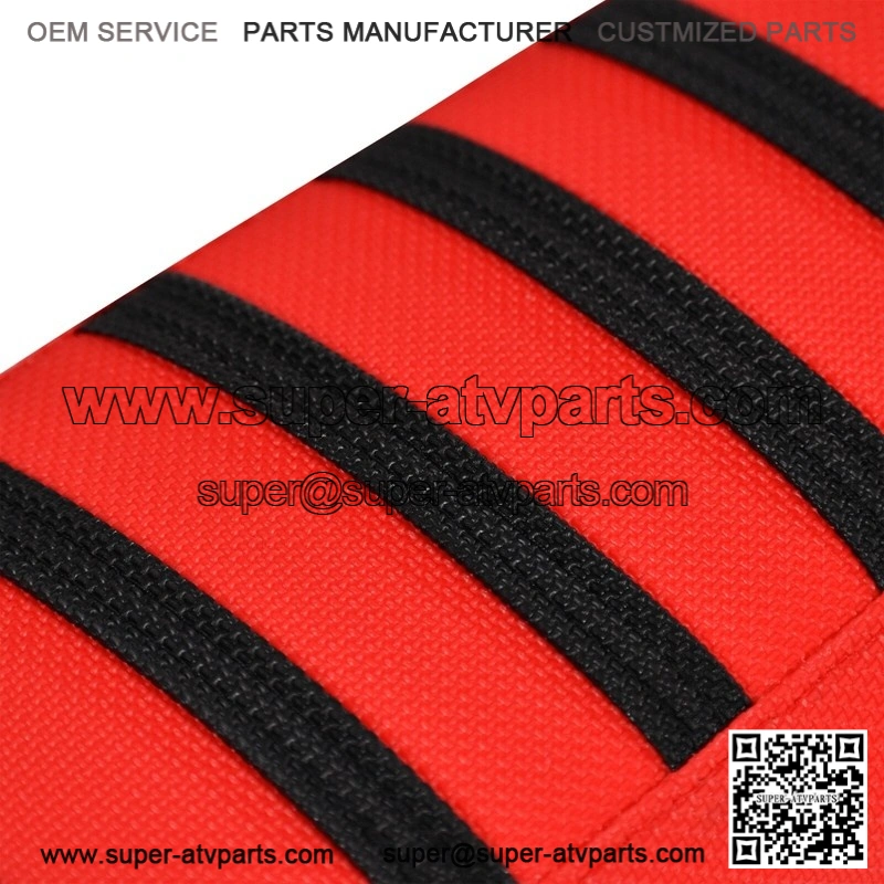 Yamaha YFZ 450 Gripper Seat Cover 2004 - 2013 all RED/BLACK ribs LOGO #200 - Image 4