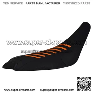 Yamaha 2009-2024 YFZ 450R 450 R Gripper Seat Cover all BLACK/ORANGE ribs #201