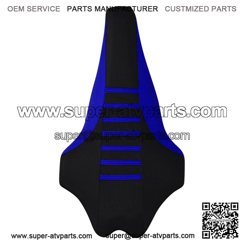 Yamaha 2009-2020 YFZ 450R 450 R Gripper Seat Cover BLUE/BLK/BLUE ribs #201 - Image 3