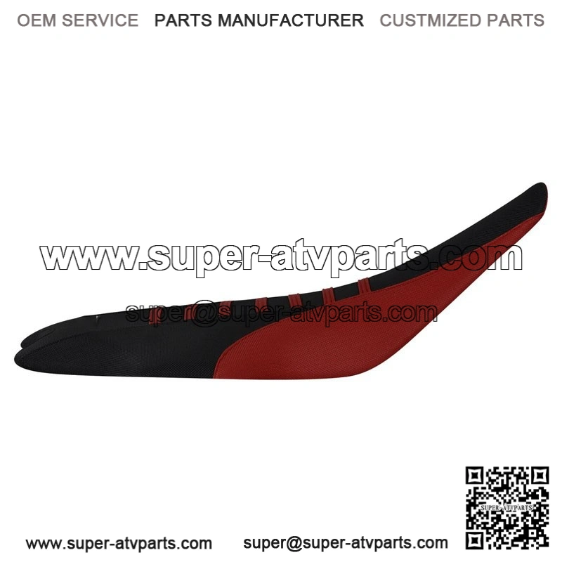 Yamaha 2009-2020 YFZ 450R 450 R Gripper Seat Cover MAROON/BLACK/MAROON rib #201 - Image 2