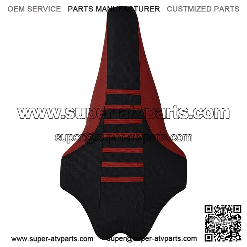 Yamaha 2009-2020 YFZ 450R 450 R Gripper Seat Cover MAROON/BLACK/MAROON rib #201 - Image 3
